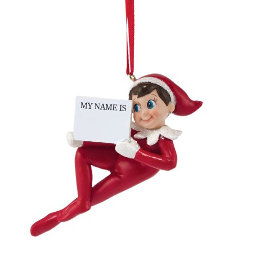 Department 56 Elf on The Shelf Name Your Elf Ornament, 1.93-Inch