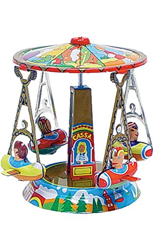 Alexander Taron Home Decoration Collectible Tin Ornament – Carousel – 2.75″H x 2.5″W x 2.5″D