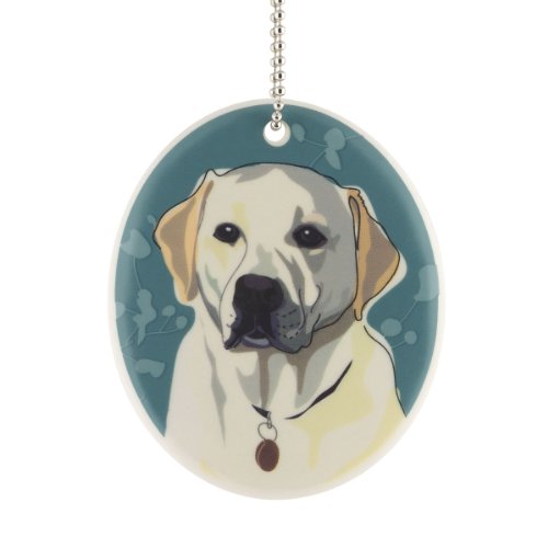 Department 56 Go Dog White Lab Ornament, 3.5-Inch