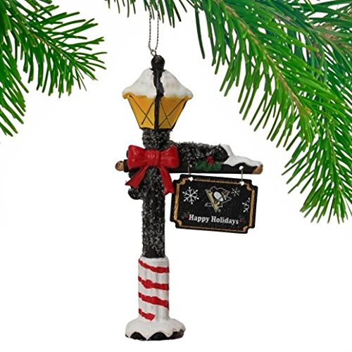 Pittsburgh Penguins Official NHL 5.7 inch x 3 inch Street Lamp Christmas Ornament