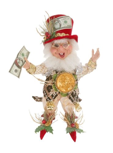 Mark Roberts Collectible Money Maker Christmas Elf – Small 11.5″ #51-27588