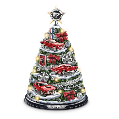 Ford Mustang Holiday Tabletop Tree: Oh What Fun It Is To Drive! by The Bradford Exchange