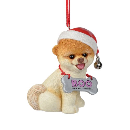 Department 56 Presents Boo The World’s Cutest Dog with Bone Tag Ornament, 3-Inch