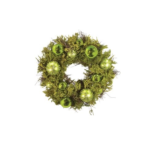 Fantastic Craft X’mas Moss Wreath, 16-Inch, Green