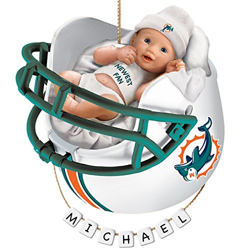 Miami Dolphins Personalized Baby’s First Christmas Ornament by The Bradford Exchange