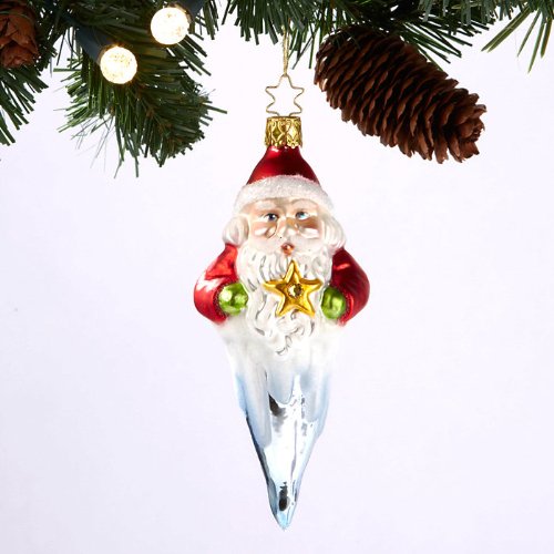 Inge-glas Santa Tree Ornament