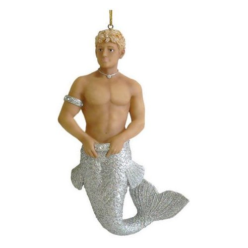 Zircon Merman Mermaid Resin Christmas Holiday Ornament December Diamonds