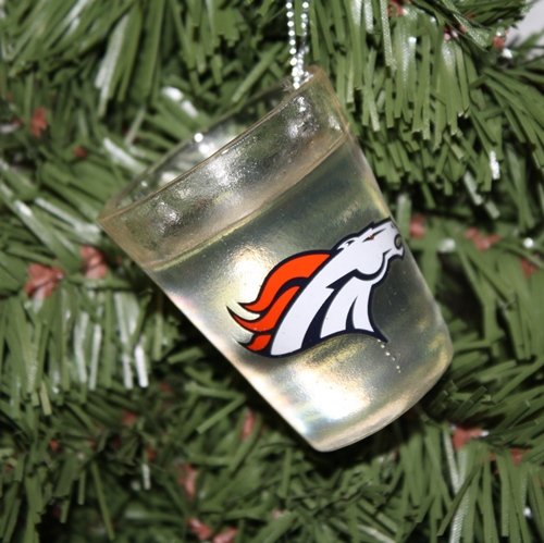 Denver Broncos Shot Glass Ornament