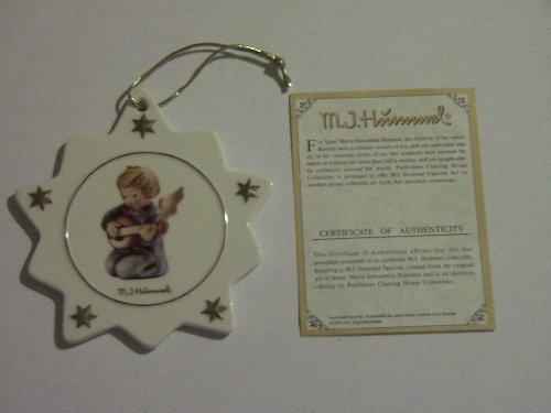 M.I. Hummel Porcelain Star Shaped Christmas Tree Ornament #B566 The Accompanist