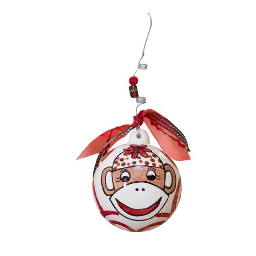 Glory Haus Monkey Ball Ornament, 4 by 4-Inch