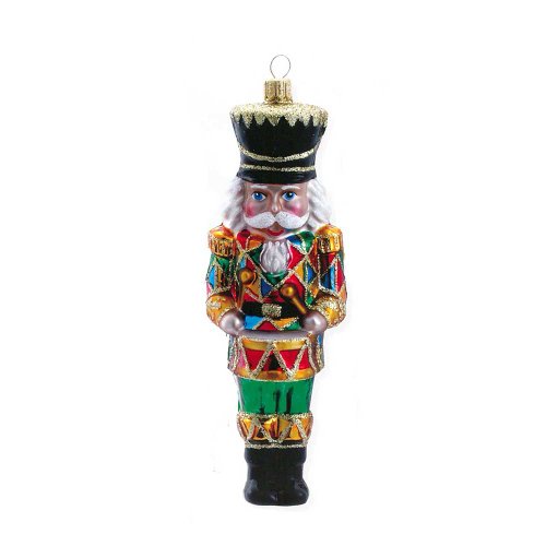 David Strand Kurt Adler Different Drummer Harlequin Ornament, 6.7-Inch