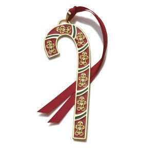 Wallace 2011 Gold-Plated Candy Cane 31st Edition Ornament