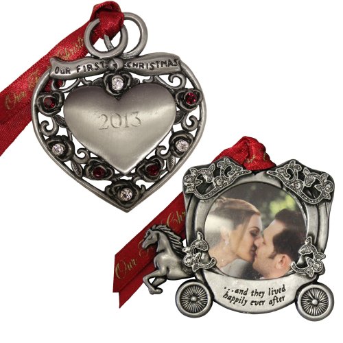 Gloria Duchin 2-Piece Wedding Ornament Set