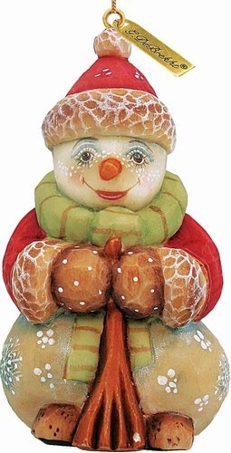 G. Debrekht 651831 General Holiday Snowman Ornament 3 inch