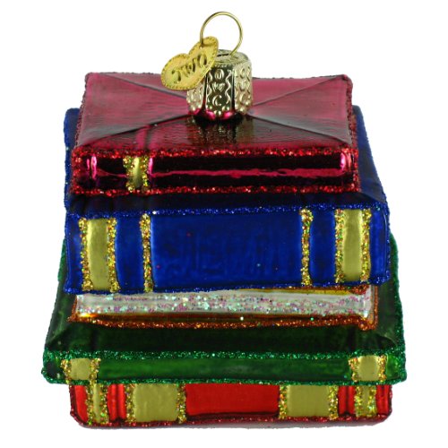 Old World Christmas Stack Of Books Christmas Ornament