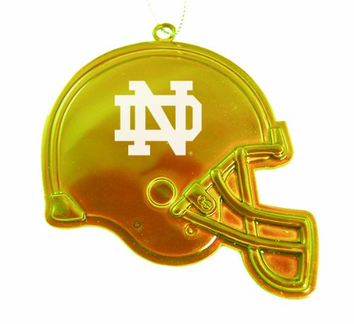 University of Notre Dame – Chirstmas Holiday Football Helmet Ornament – Gold