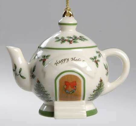 Spode Christmas Tree Ornament – Teapot