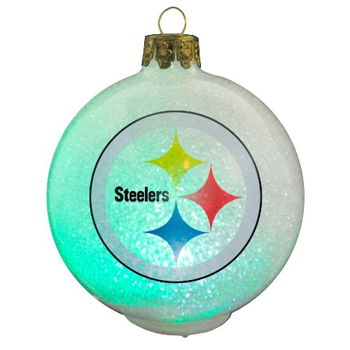 NFL LED Changing Ornament NFL Team: Pittsburgh Steelers