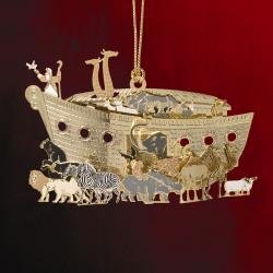 Noah’s Ark 24K Gold Over Brass Ornament