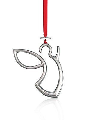 Nambe Holiday Alloy Angel Ornament