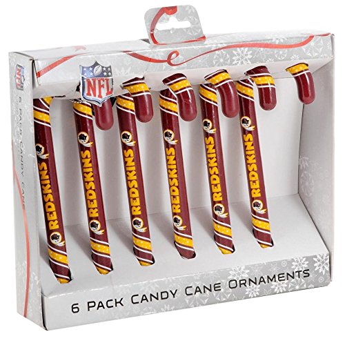 NFL Washington Redskins Candy Cane Ornament Set