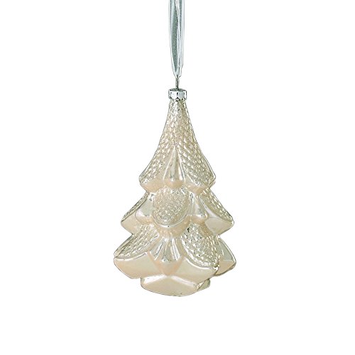 Sage & Co. XAO14578CR Christmas Tree Glass Ornament, 6.25-Inch