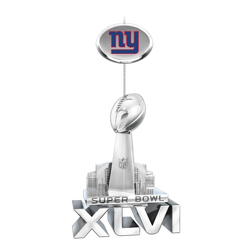 NFL New York Giants 2012 Super Bowl XLVI Championship Ornament by The Bradford Exchange