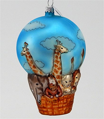 Noah’s Ark Balloon-Blown Glass Ornament