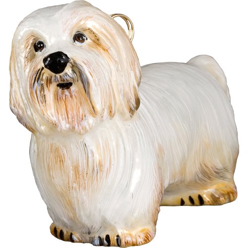 Blown Glass Coton de Tulear Christmas Ornament