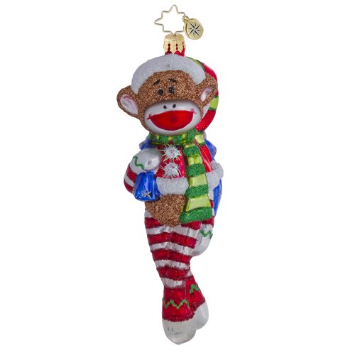 Christopher Radko Monkeying Around Christmas Ornament 2013