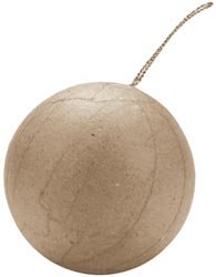 Bulk Buy: Darice Paper Mache Ball Ornament 2 1/2″ 2833-55 (12-Pack)