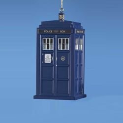 Kurt Adler 4.5-inch Doctor Who Tardis Blow Mold Plastic Ornament