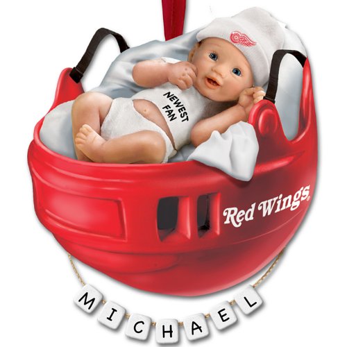 NHL® Detroit Red Wings® Personalized Baby’s First Ornament by The Bradford Exchange