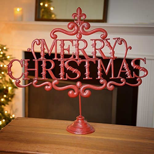 Raz Imports 26″ “Merry Christmas” on Stand