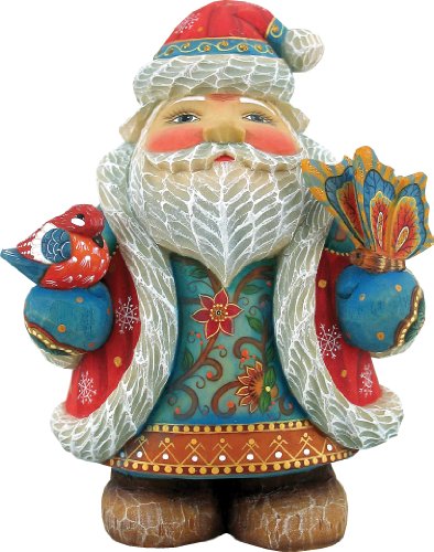 G. Debrekht Old World Flitter Flutter Sant a Figurine, 5-Inch Tall, Limited Edition of 900, Hand-Painted