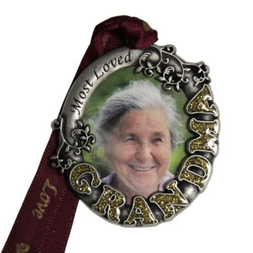 Gloria Duchin Pewter Grandma Photo Ornament