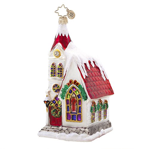 Christopher Radko Ruby Chapel Glass Christmas Ornament – New for 2014