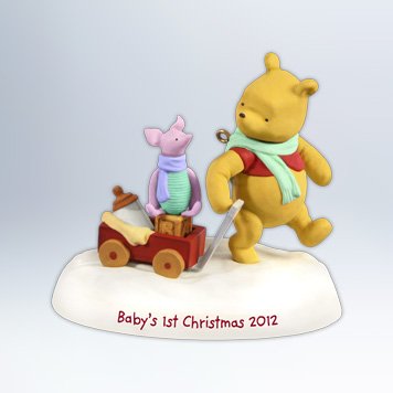 Winnie The Pooh Baby’s First Christmas * Hallmark 2012 Keepsake Ornament * QXD1601