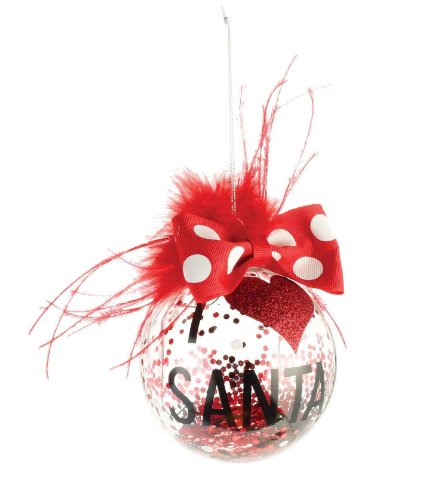 Mud Pie Ornament, I Love Santa