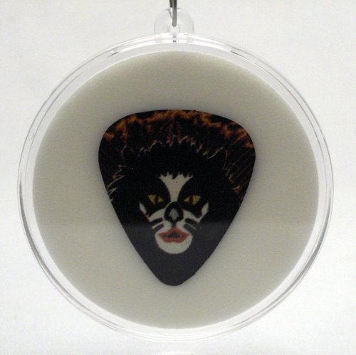 KISS Rock & Roll Over Peter Criss Guitar Pick With MADE IN USA Christmas Ornament Capsule