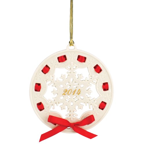 Lenox 2014 Christmas Wrappings Snowflake Ornament