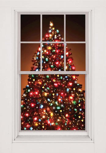 WOWindows Christmas Tree Window Poster