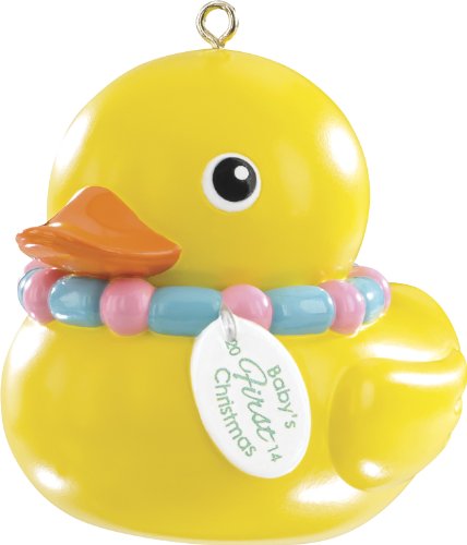 Baby’s 1st Christmas Rubber Ducky 2014 Carlton Heirloom Ornament