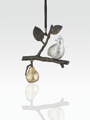 Michael Aram Partridge/Pear Ornament
