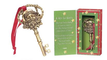 A Key for Santa Ornament