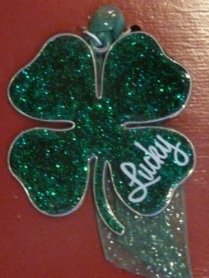 Four Leaf Clover Christmas Ornament Lucky Clover