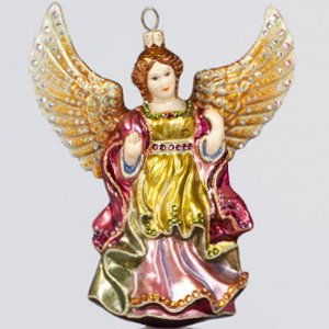 Jay Strongwater Angel Glass Ornament