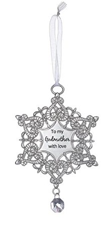 Ganz Snowflake Wishes Ornament, to My Godmother