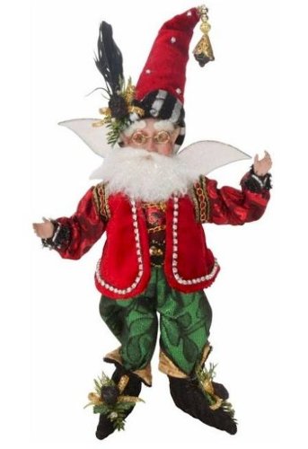 Mark Roberts Fairies – Coal Stocking Fairy – Small 9″ – Comes Packaged with a Credit Card Sized Tropical Magnet Featuring a Starfish, Anchor, Sailboat and Palm Tree
