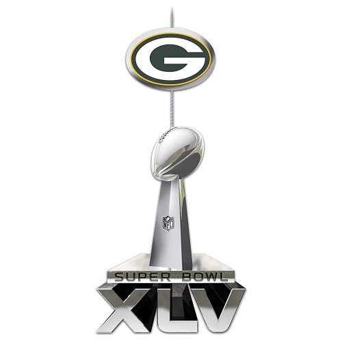 Green Bay Packers 2011 Super Bowl XLV Championship Ornament by The Bradford Exchange